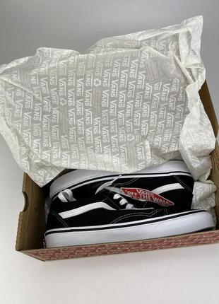 Кеды оригинал vans old skool vn000d3hy281 черные замша, оригинальные ванс база основа bestseller6 фото