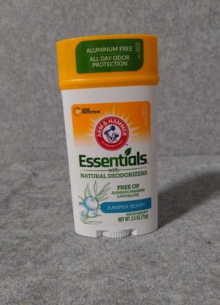 Arm &amp; hammer, essentials, найуральный дезодорант