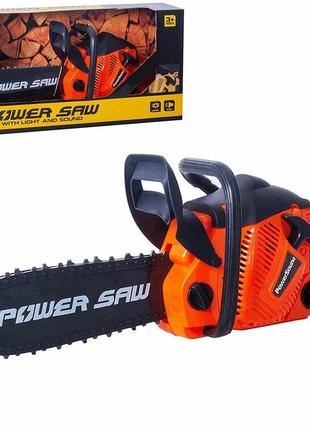 Іграшка бензопила обертається гумова ланцюг має звукові ефекти power saw