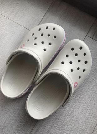 Crocs сабо бежевые1 фото