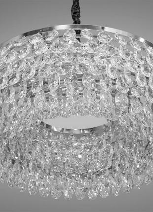 Кришталева люстра в сучасному стилі 8 ламп diasha 21857-d600xh370hr2 фото