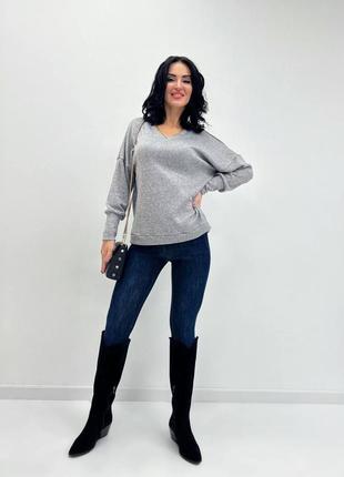Жіночий пуловер з ангори "lamia"9 фото