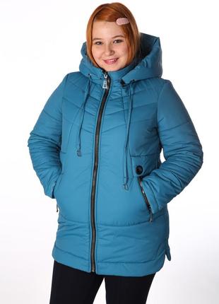 Куртка зимняя женская большие размеры 48- 54р1 фото
