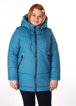 Куртка зимняя женская большие размеры 48- 54р8 фото