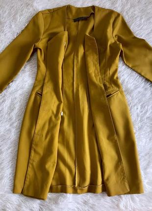 Платье-пиджак principles petite горчичного цвета2 фото