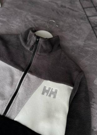 Мужская теплая кофта-флиска helly hansen трехцветная3 фото