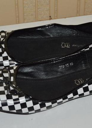 Туфлі-балетки мокасини longxin shoes розмір 40, туфлі мокасіни шкіра7 фото