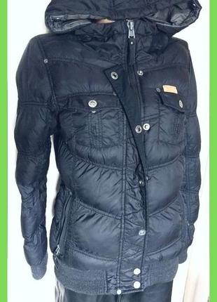 Куртка зима женская пуховик р.s, xs с капюшоном qs by s.oliver германия2 фото
