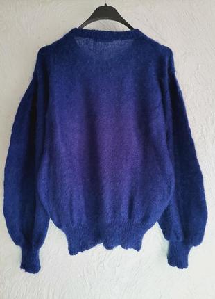Вінтажний светр джемпер з мохеру, з аплікацією і вишивкою від escada5 фото