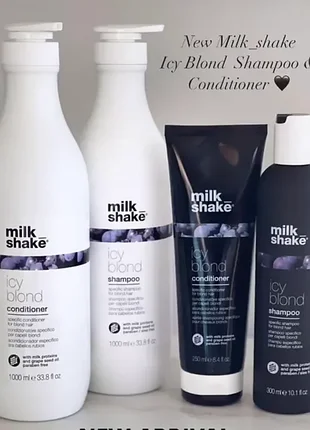 Шампунь для светлых и платиновых блондинок milk_shake icy blond shampoo 1000 мл