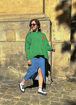 Кофта накидка вʼязана 2