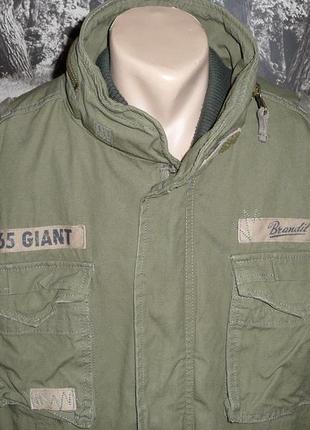 Куртка "brandit m65 giant olive jacket" vintage cloting! р-3xl оригінал-100%cotton.стояння-новий!1 фото