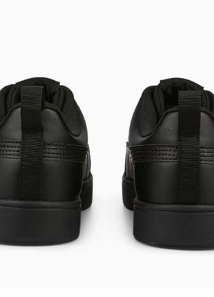 Кроссовки-кеды мужские puma rickie sneakers 387607 03 (черные, синтетика, повседневные, бренд пума)5 фото