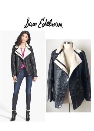 Sam edelman rylie  jacket стеганная куртка косуха на овчине мех шерпа rundholz owens lang1 фото