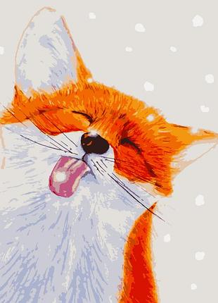 Картины по номерам лисенок 50*60 см