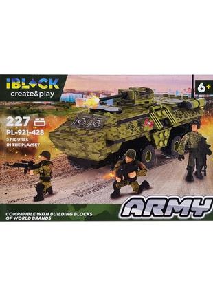 Конструктор армия iblock pl-921-428, 227 деталей
