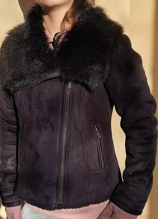 Женская дубленка - косуха от датского бренда select, разм. 42/441 фото