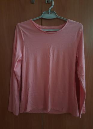 Розовый лонгслив кофта с длинным рукавом, коралловая футболка от primark3 фото