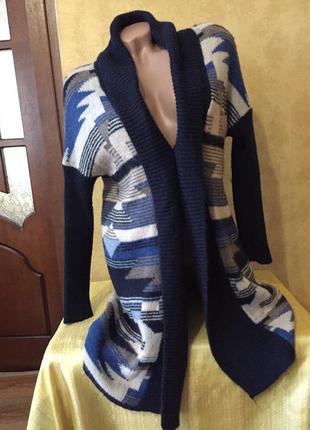 Гарний стильний теплий кардиган / накидка/ кофта