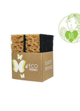 Эластичная губка кухонная elastic sponge 2 шт.