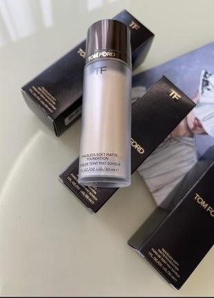 Тональная основа для лица tom ford treceless soft matte foundation оригинал 30 мл 1.4 bone1 фото