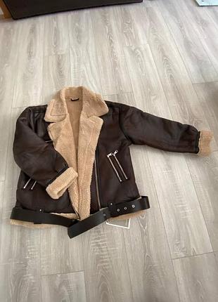 Дубленка куртка zara
