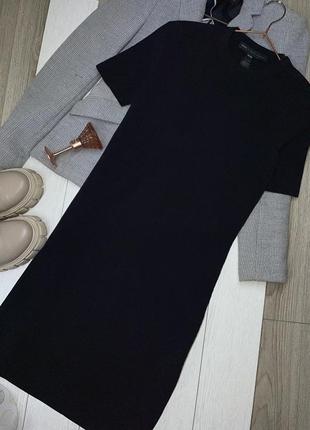 Чёрное плотное платье marc jacobs xs платье прямого кроя короткое платье