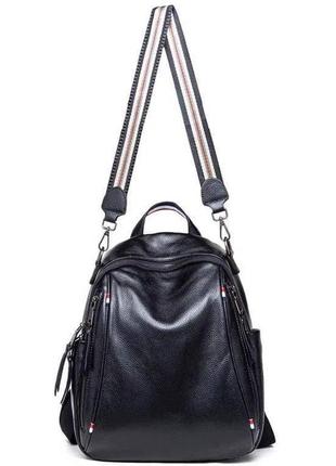Класичний міський жіночий рюкзак чорного / жіночого рюкзака6 фото