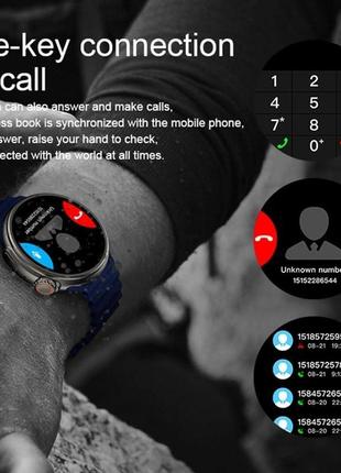 Cмарт-часы smart watch z78 ultra электронные с магнитной зарядкой и микрофоном. черный9 фото