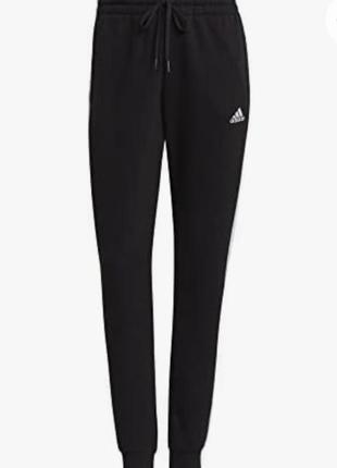 Женские джоггеры adidas sportswear essentials из флиса с тремя полосами2 фото