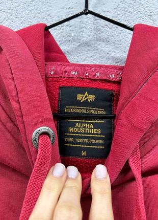 Кофтаa худи alpha industries m толстовка мужская7 фото