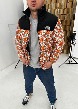 Мужская зимняя теплая комбинированая куртка.7-412