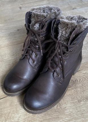 Зимние кожаные ботинки landrover