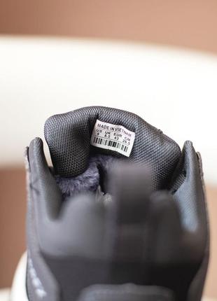 Adidas terrex кросівки чоловічі відмінна якість зимові з хутром високі сірі з чорним ботінки сапоги теплі адідас терекс5 фото