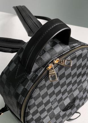 Круасанів жіночий молодіжний портфель louis vuitton  чорно сіра люксова модель луї вітон8 фото