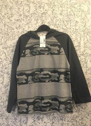 Лонгслив, кофта с капюшоном (104-110см)