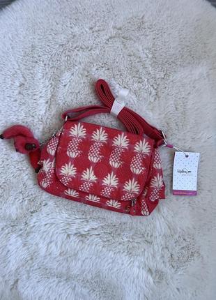 Kipling сумка через плече з мавпою в ананасік оригінал крос боді