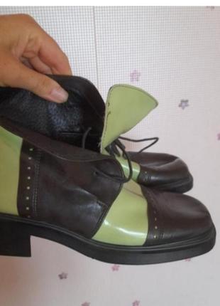 Оригиаальные лаковые ботинки,, лак, винтаж. р. 37_381 фото