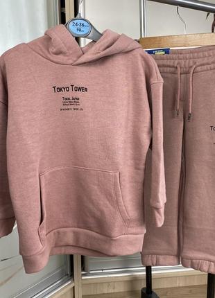 Новий костюм спортивний повсякденний рожевий дівчинка lupilu/pepperts