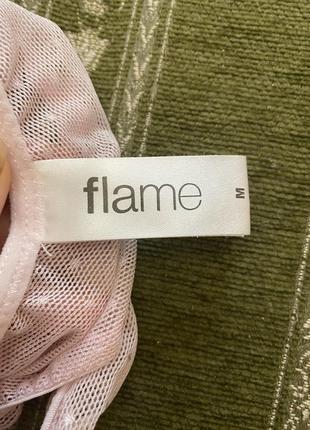 Шикарні, трусики, бікіні, ажурні, в горошок, в ніжно розовому кольорі, від бренду: flame 🔥9 фото
