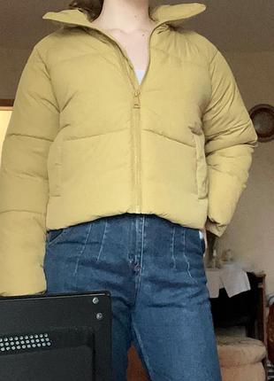 🍓 коротка гірчична курточка демісезон 🍓