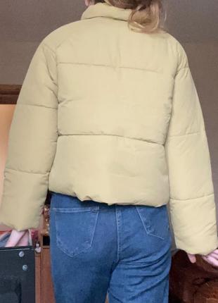 🍓 короткая горчичная курточка демисезон 🍓3 фото