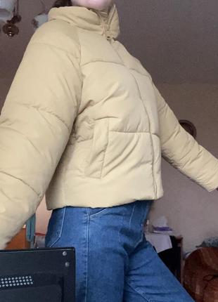 🍓 короткая горчичная курточка демисезон 🍓4 фото