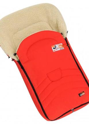 Зимовий конверт чохол максі розмір for кids на натуральній овчині в коляску та санки