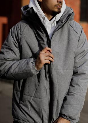 Мужская зимняя куртка с водоотталкивающей пропиткой на силиконе s-xl10 фото