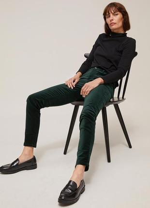 Massimo dutti  велюрові штани смарагдового кольору