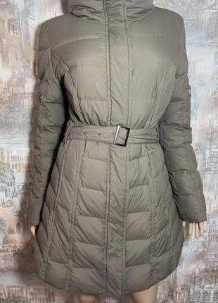 Hugo boss orange пуховик р.12/44 оригинал колір хакі пухове пальто