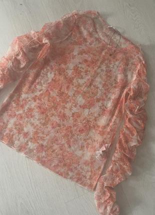 Прозрачная блуза от zara