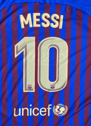 Футбольна футболка барса lionel messi barcelona nike jersey4 фото