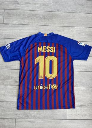 Футбольна футболка барса lionel messi barcelona nike jersey1 фото